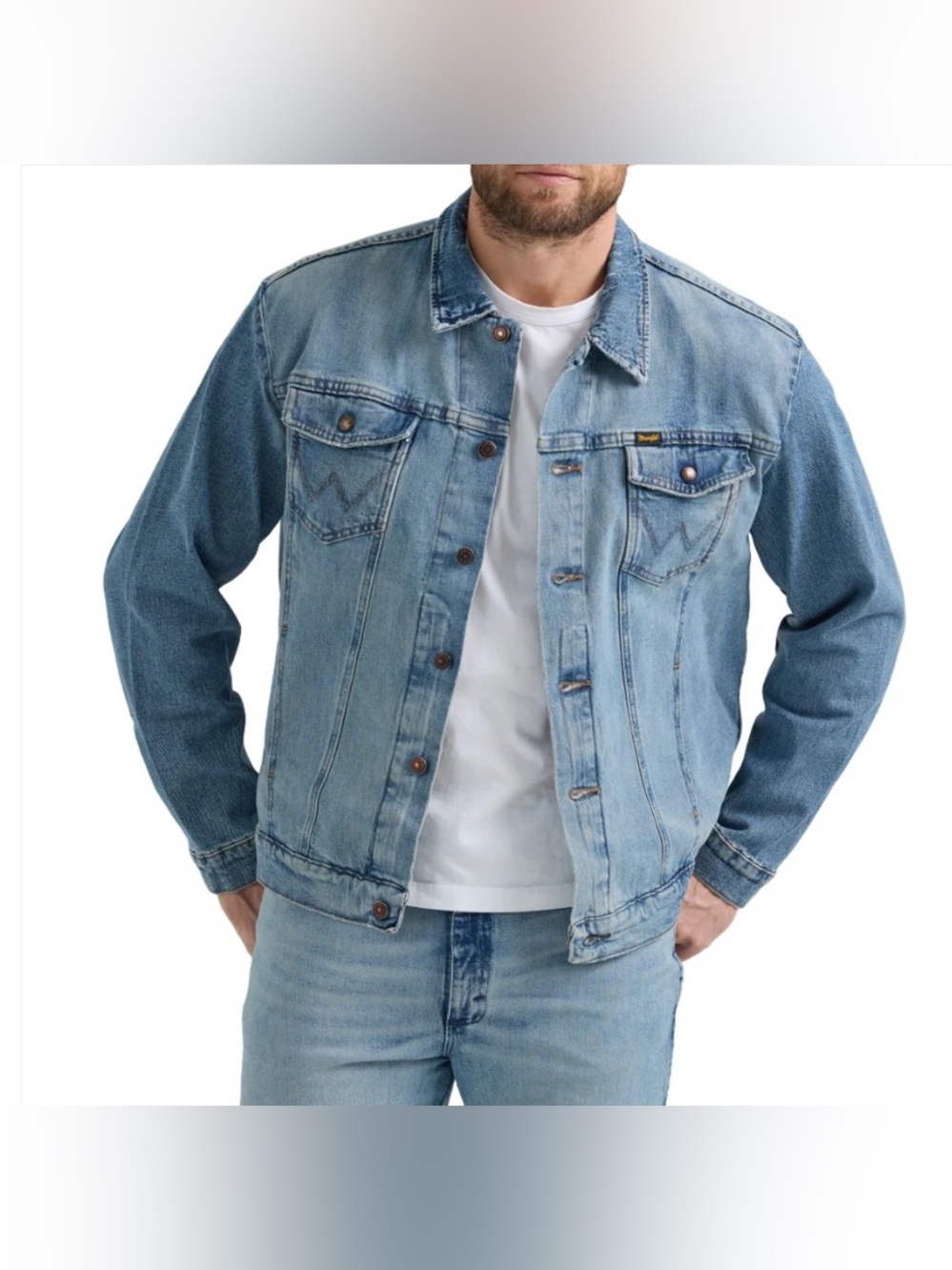 Wrangler Men's Antique Blue Denim Jacket